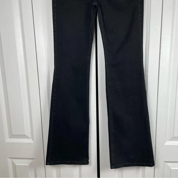 WHBM Modern Flare Jeans Women’s 4 Black Embellished Y2K Gorpcore Goth Casual - Picture 4 of 16